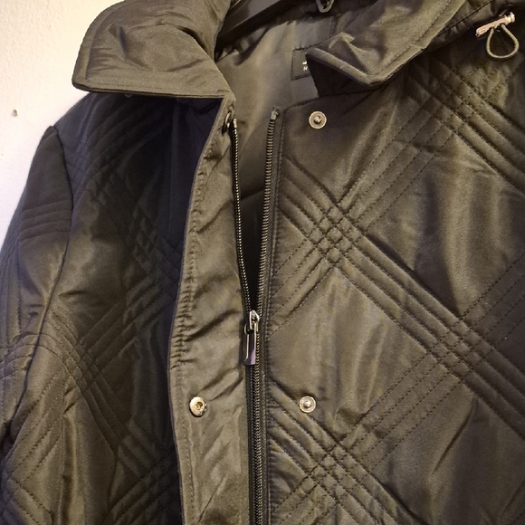 Jones New York Women's Dark Gray Puffer Jacket - Picture 4 of 9